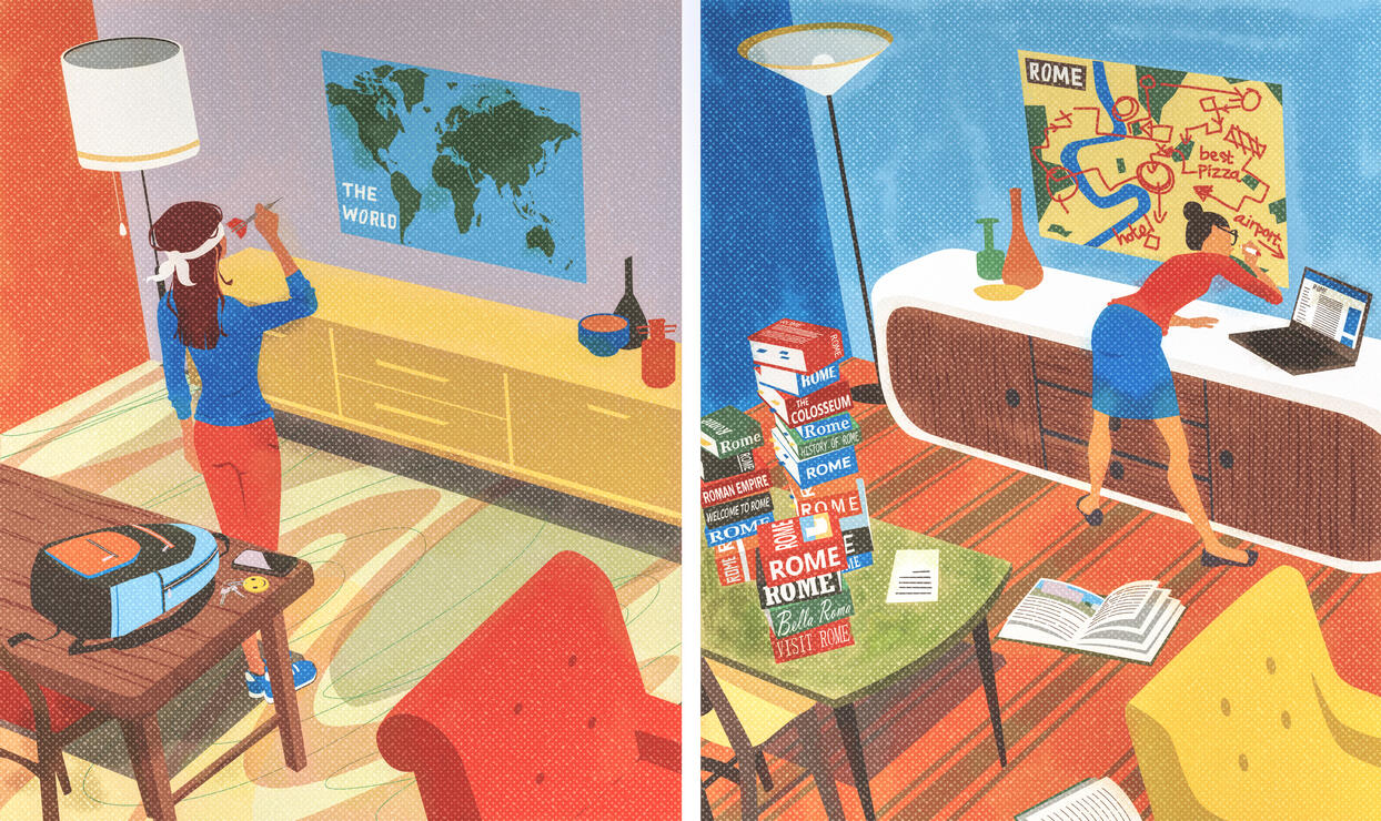 Plan It Or Wing It? / The Wall Street Journal / AD Marlene Szczesny